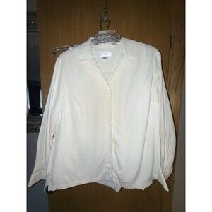 Judith Hart Silk Blouse Long Sleeve Button Down Size 14w Career Wear Business